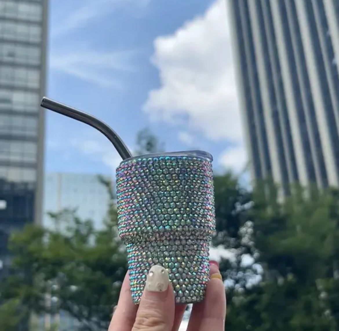 2oz Rhinestone Tumbler Cup Shot Glasses