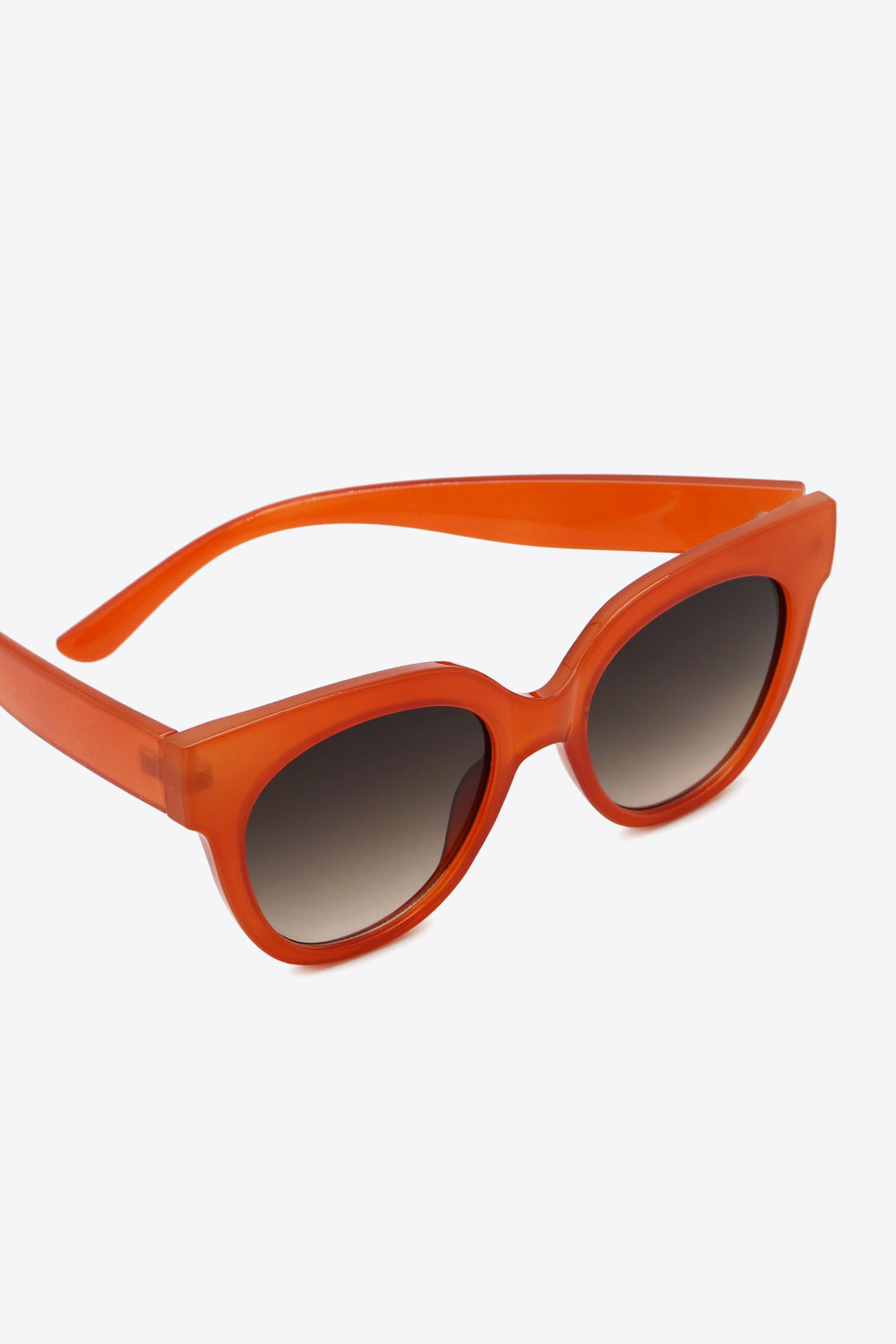 Orange UV400 Polycarbonate Round Sunglasses