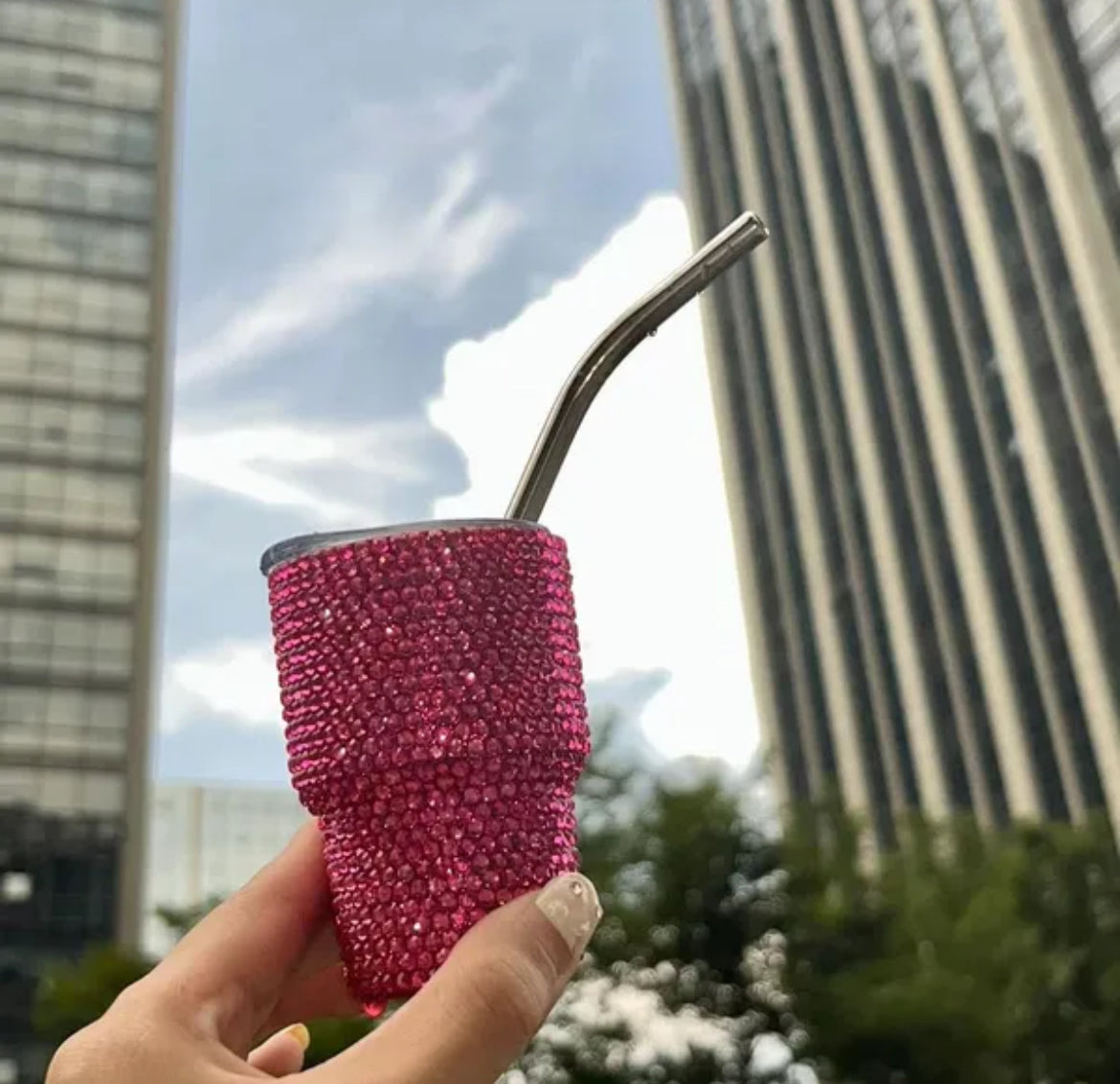 2oz Rhinestone Tumbler Cup Shot Glasses