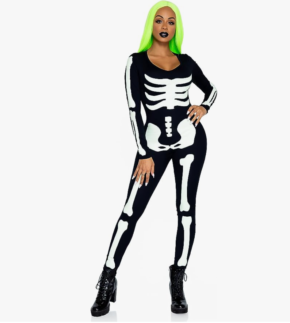 Glow in The Dark Skeleton Bodysuit
