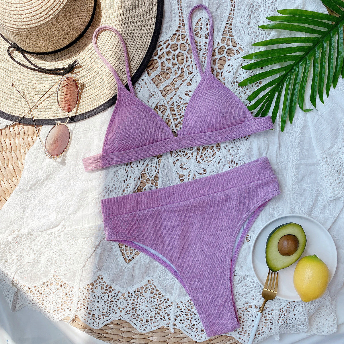 Linda Ribbed Bikini Set