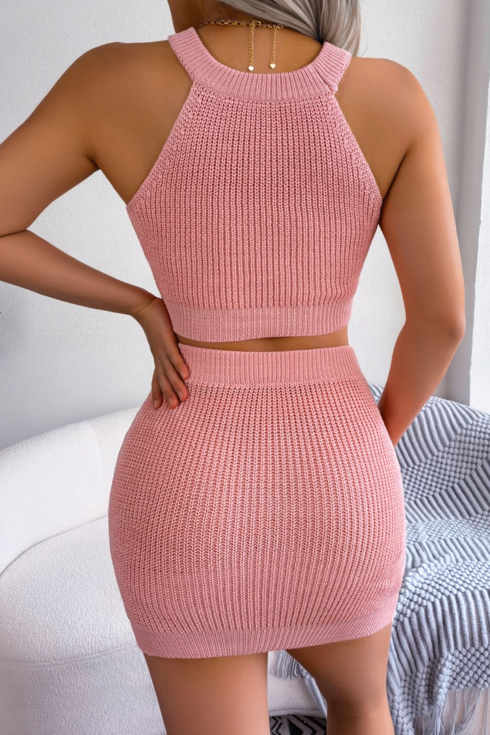 Cross my Heart Ribbed Knit Set