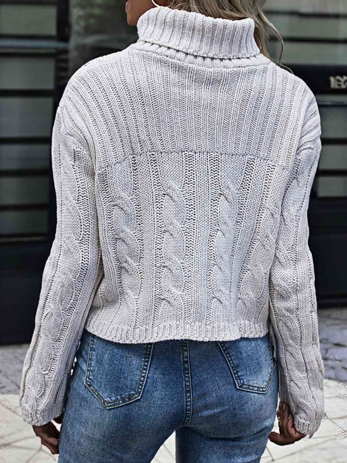 Karen's Cable-Knit Turtleneck Sweater
