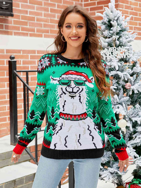 Llama Christmas Sweater