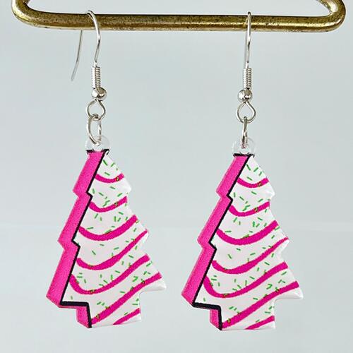 Christmas Tree Shape Acrylic Dangle Earrings