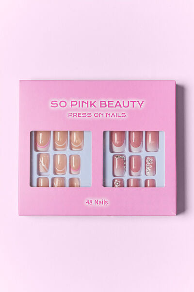 SO PINK BEAUTY Modern Press On Nails 2 Packs