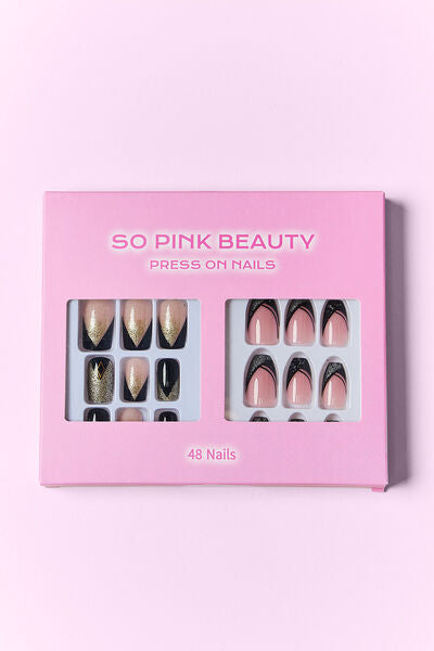 SO PINK BEAUTY Classy Press On Nails 2 Packs
