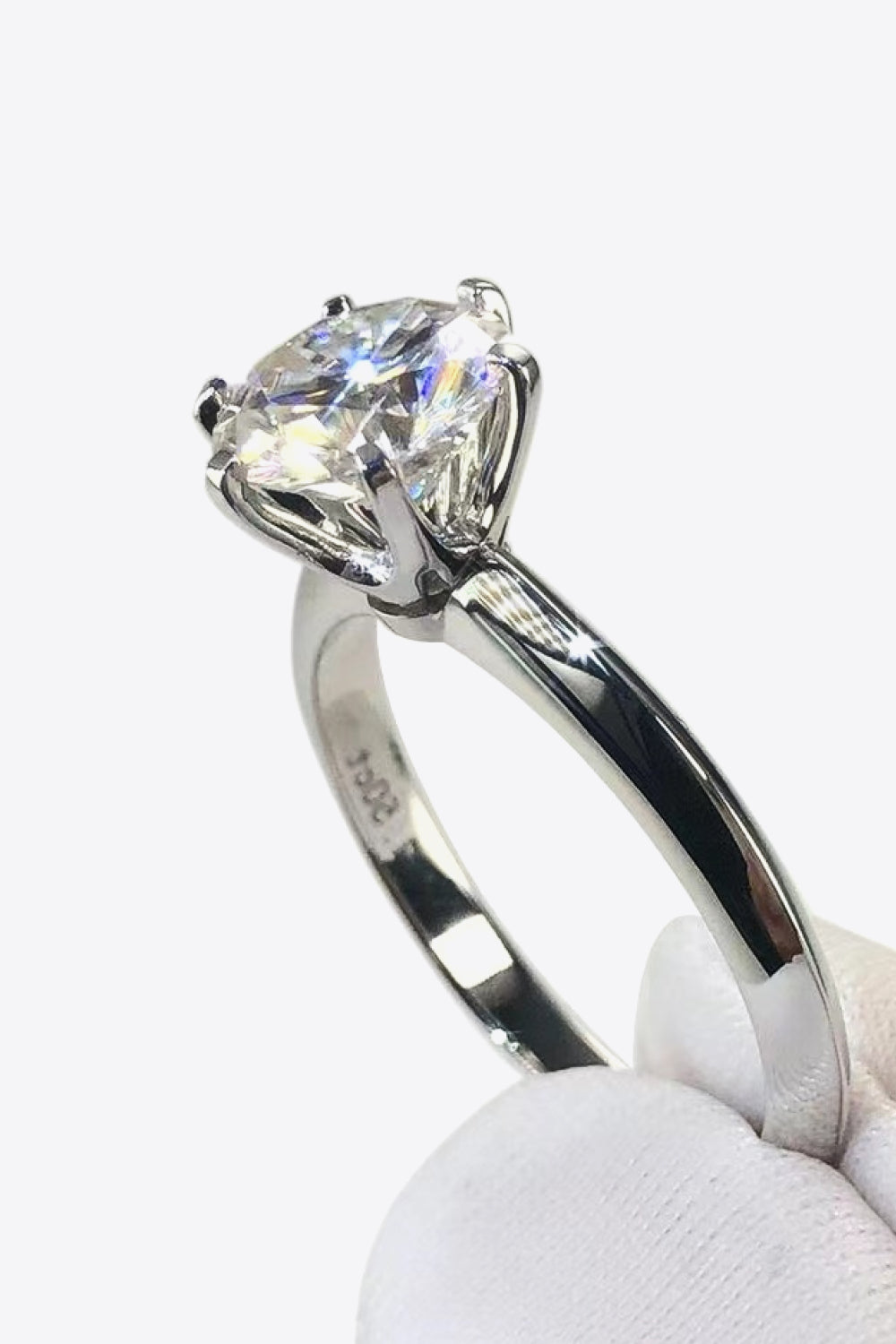 Classic 6 Prong 3 Carat Moissanite Ring