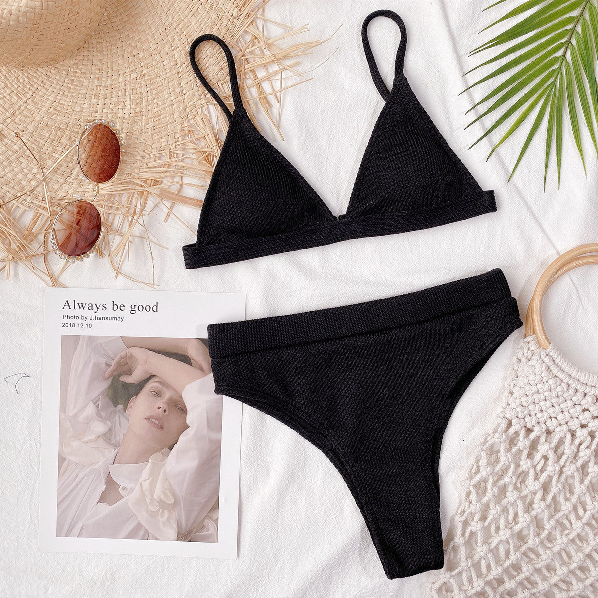 Linda Ribbed Bikini Set