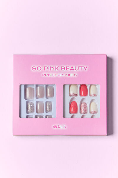 SO PINK BEAUTY Modern Press On Nails 2 Packs