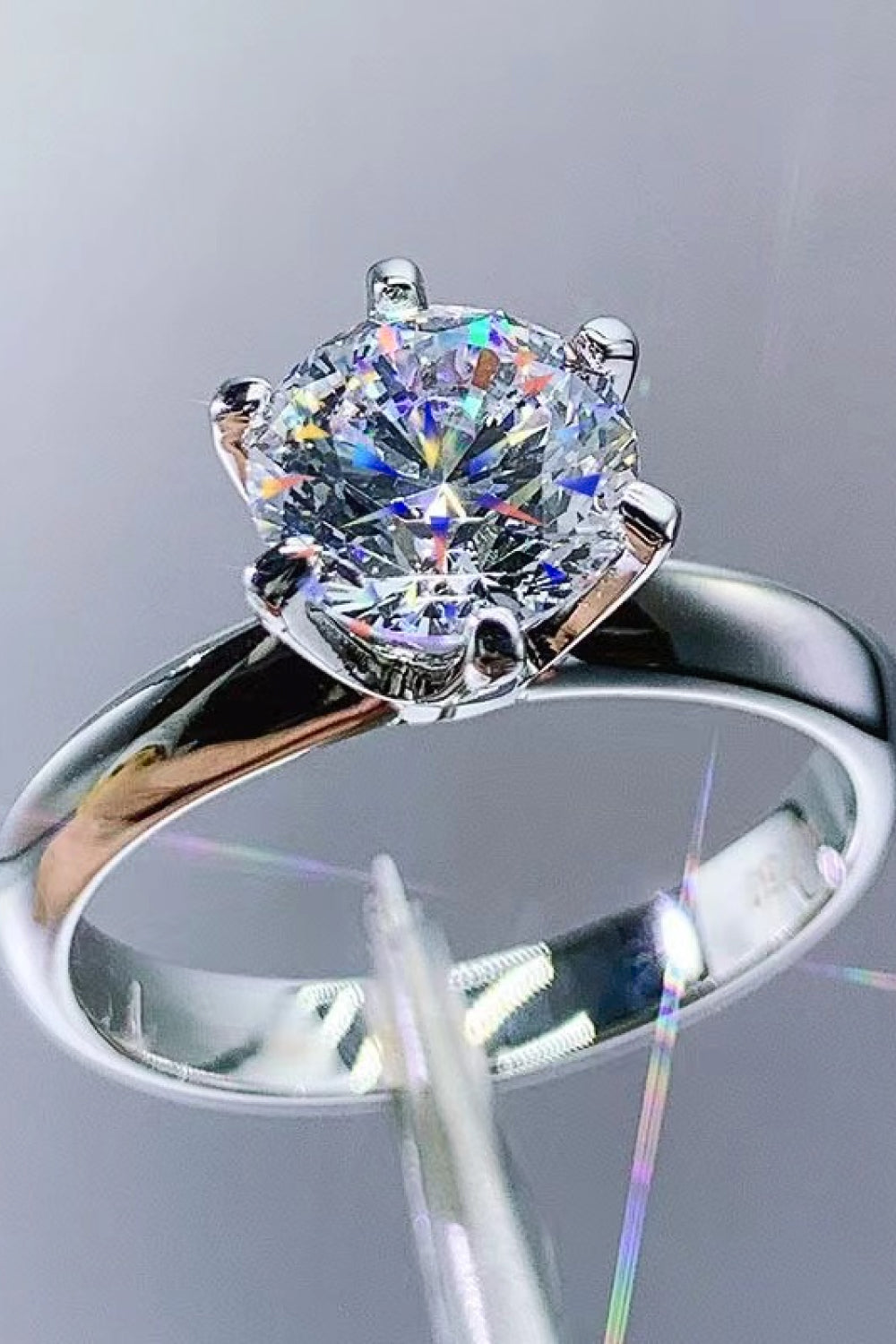 Classic 6 Prong 3 Carat Moissanite Ring