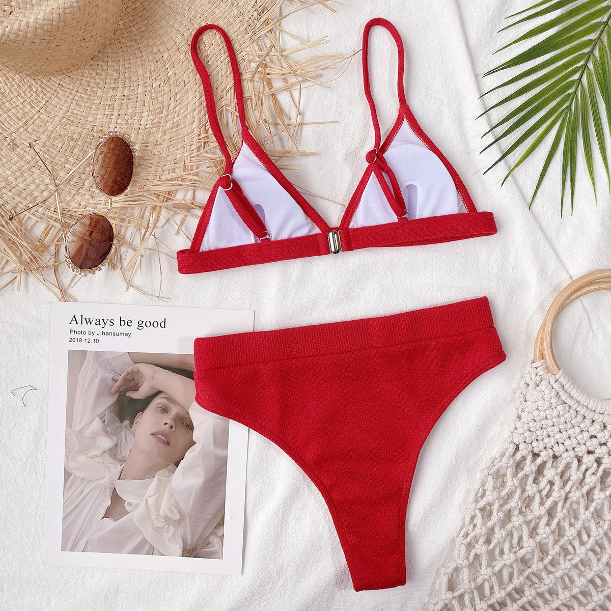 Linda Ribbed Bikini Set