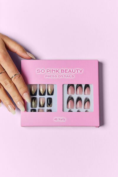 SO PINK BEAUTY Classy Press On Nails 2 Packs