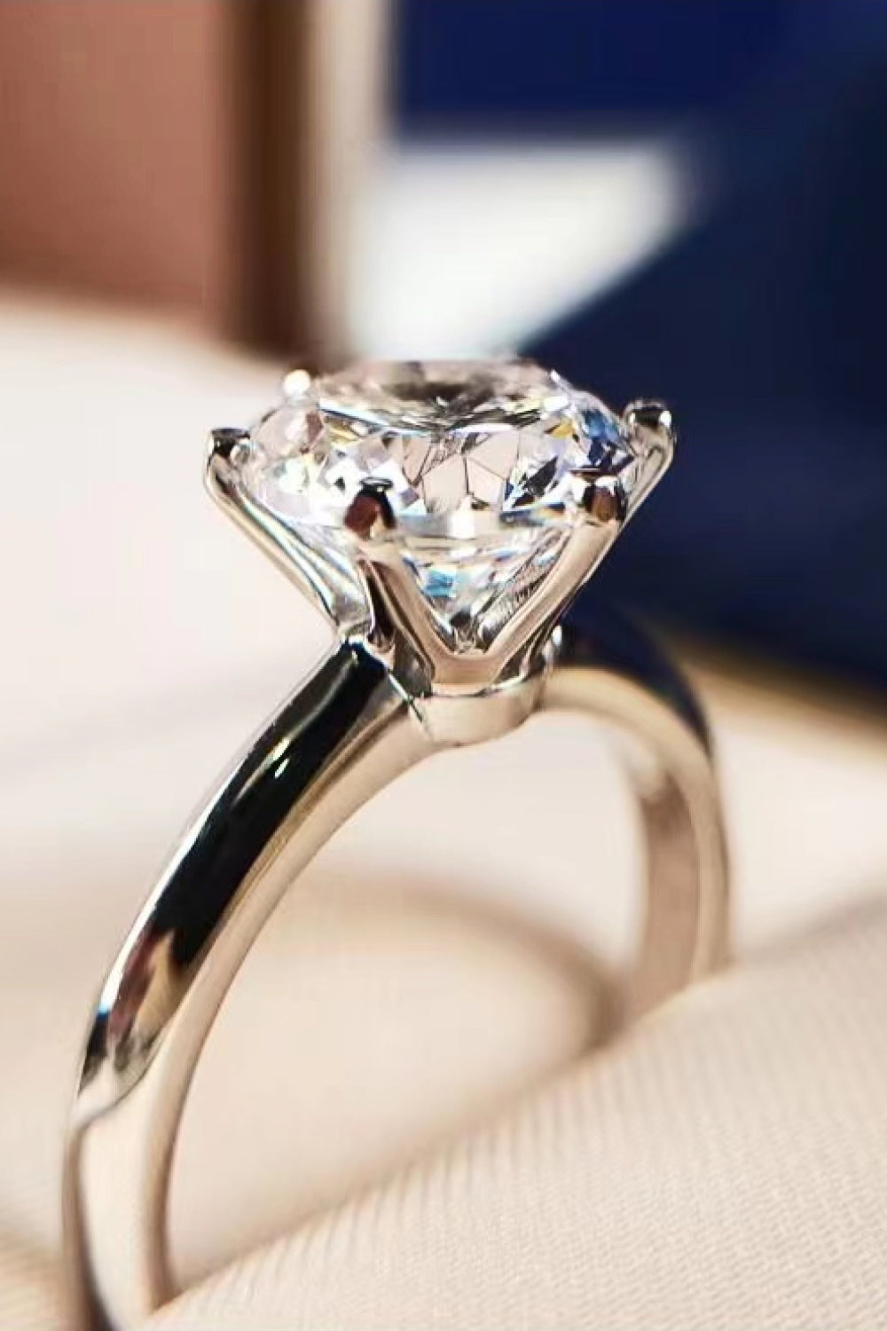 Classic 6 Prong 3 Carat Moissanite Ring
