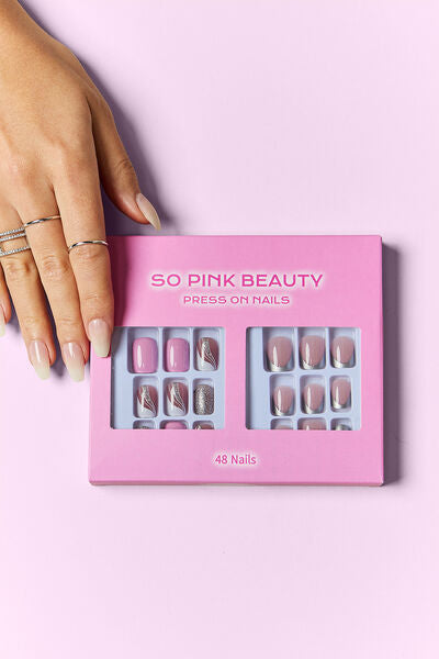 SO PINK BEAUTY Classy Press On Nails 2 Packs