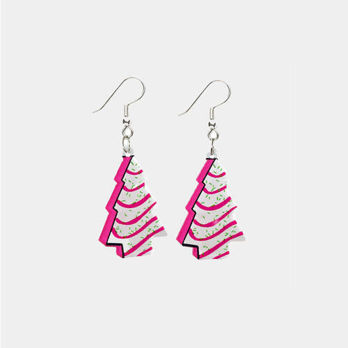 Christmas Tree Shape Acrylic Dangle Earrings