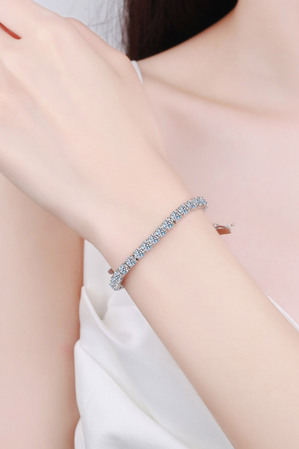 Moissanite Bust Down Bracelet