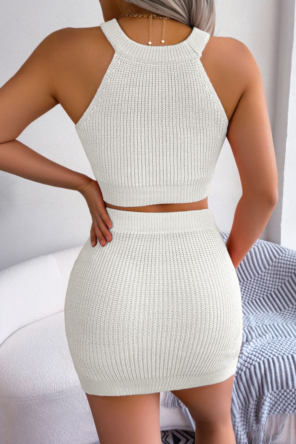 Cross my Heart Ribbed Knit Set