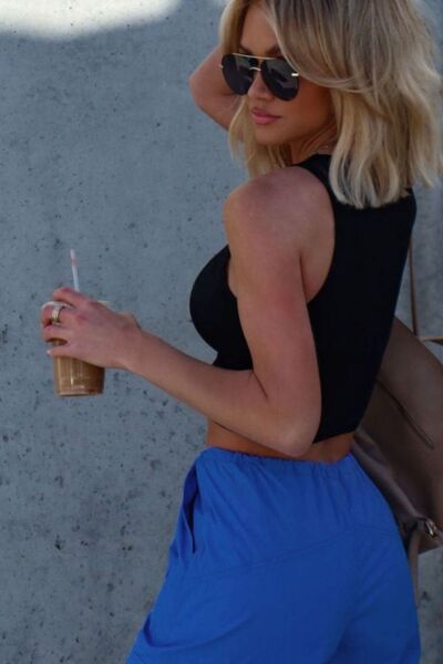 Jessie Drawstring Straight Pants with Pockets