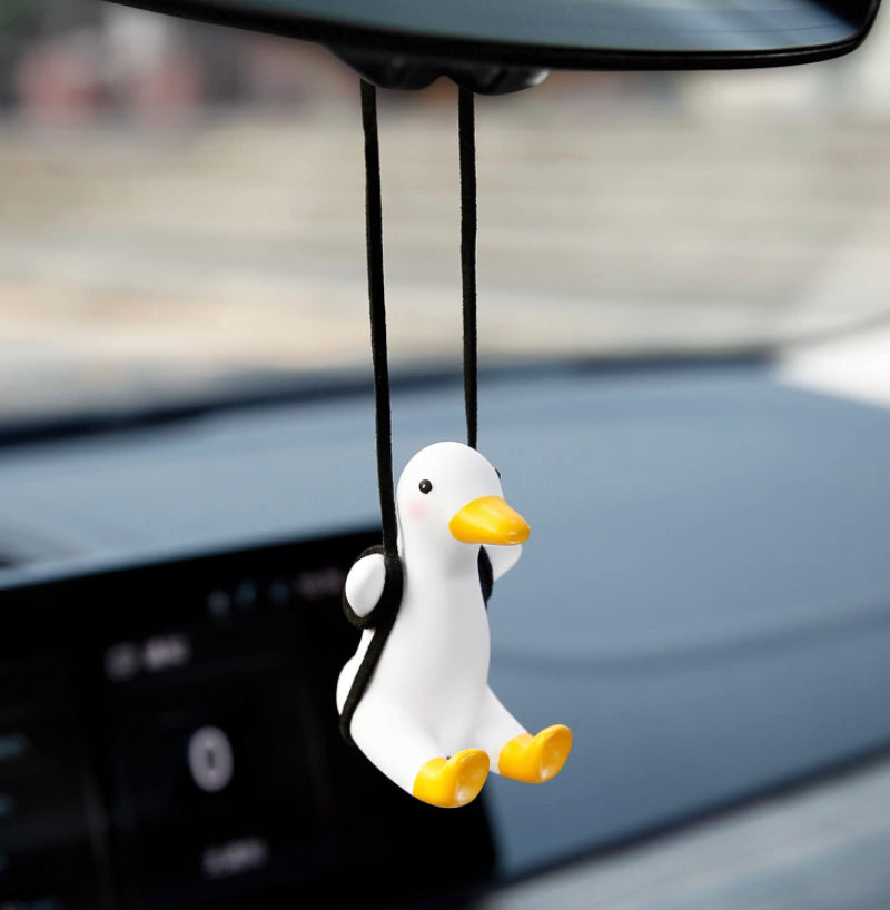 Swinging Duck Car Rear View Mirror Accessory