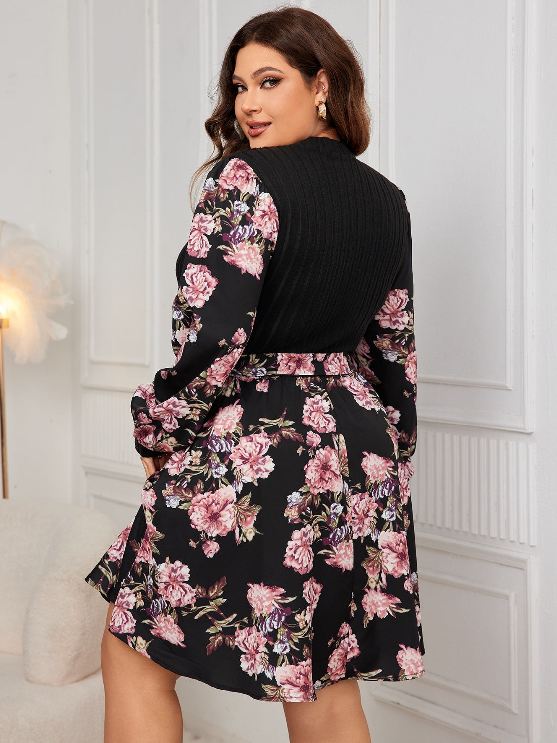 Plus Size Fall for Florals Dress