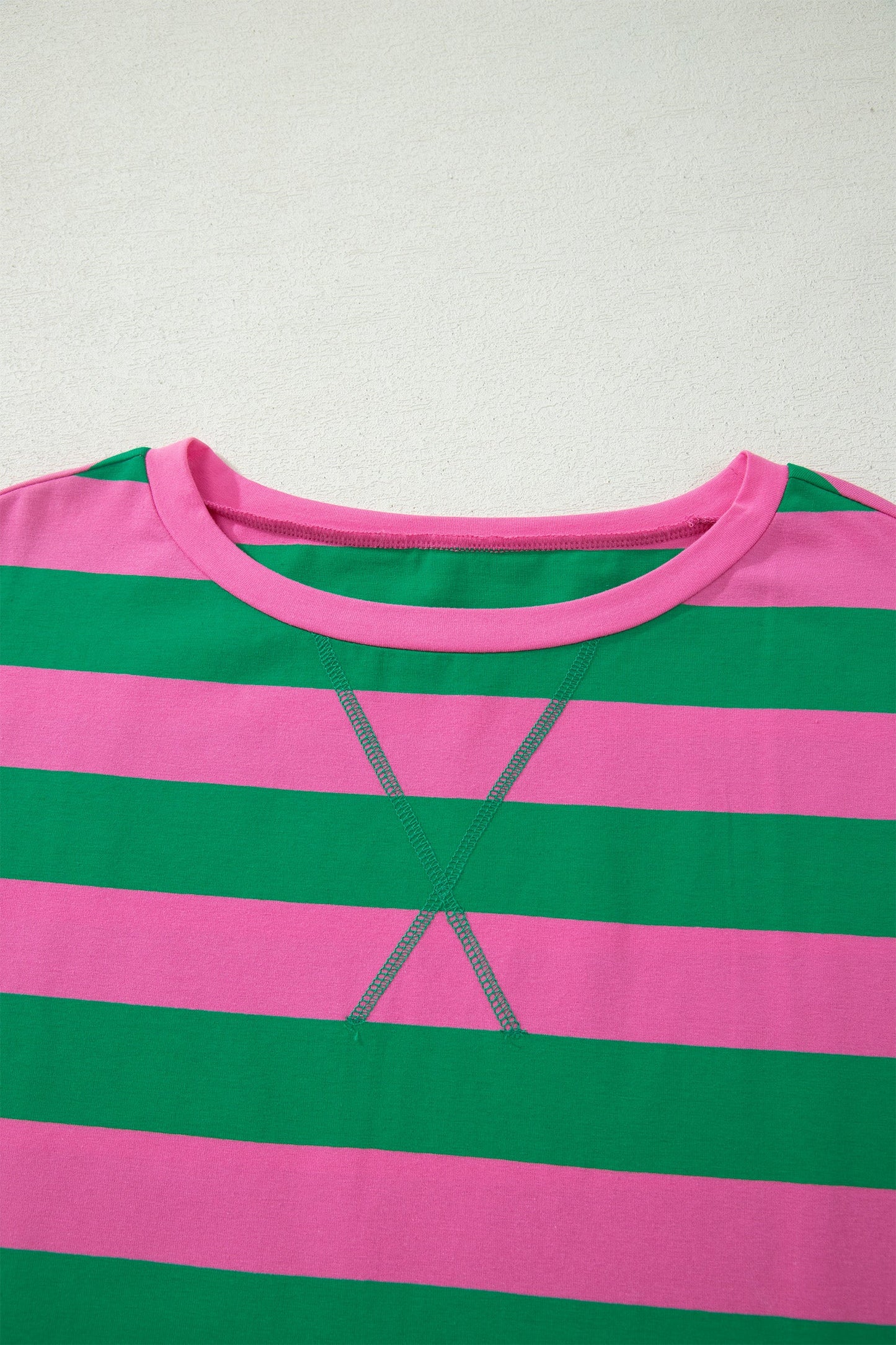 Stripe Dolman Tee & Drawstring Skort Set