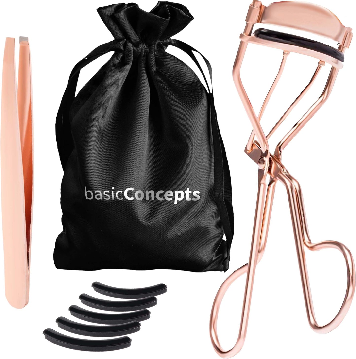 Premium Eyelash Curlers Kit (Rose Gold)