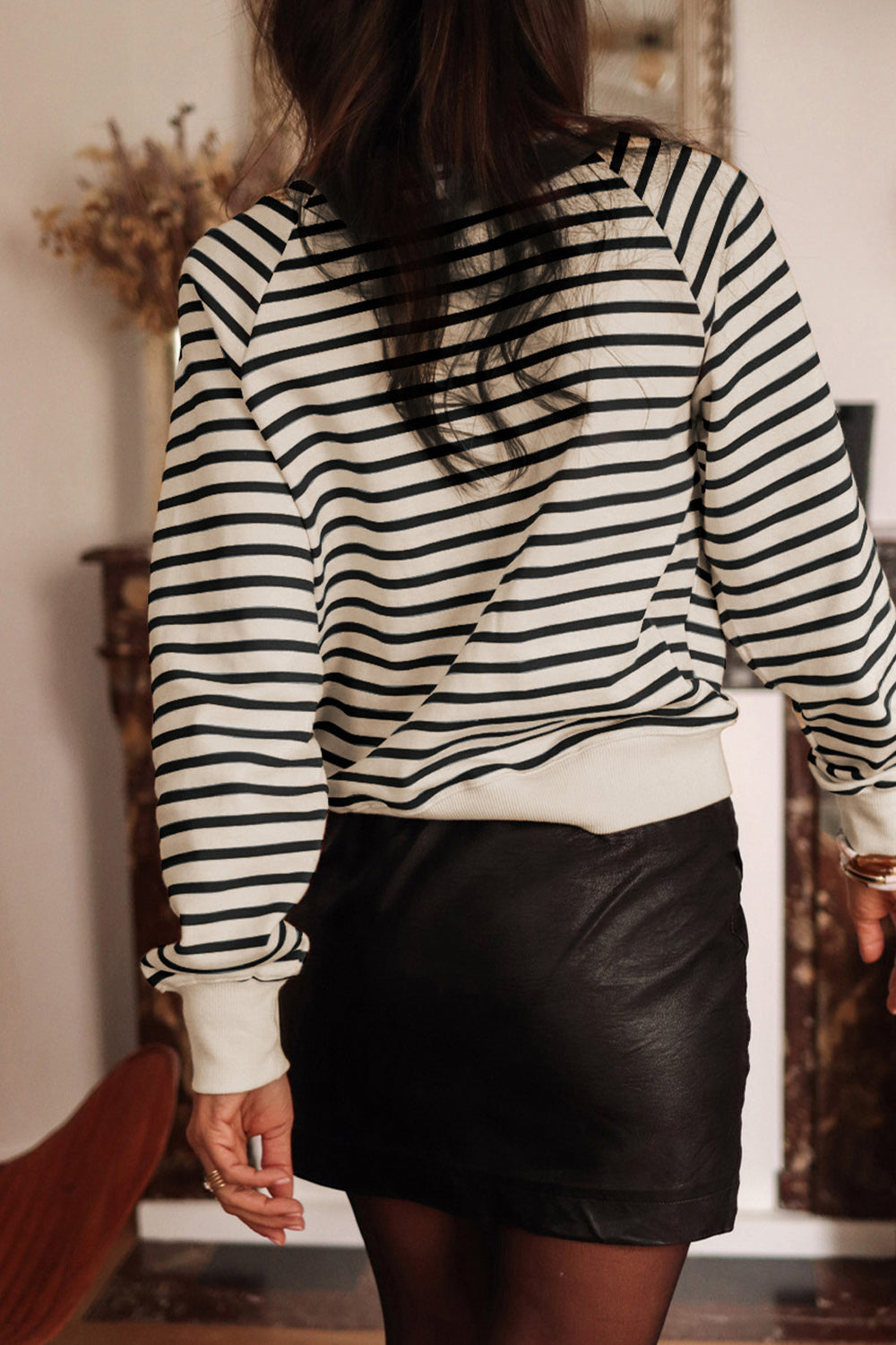 Ciao Striped Long Sleeve Sweatshirt