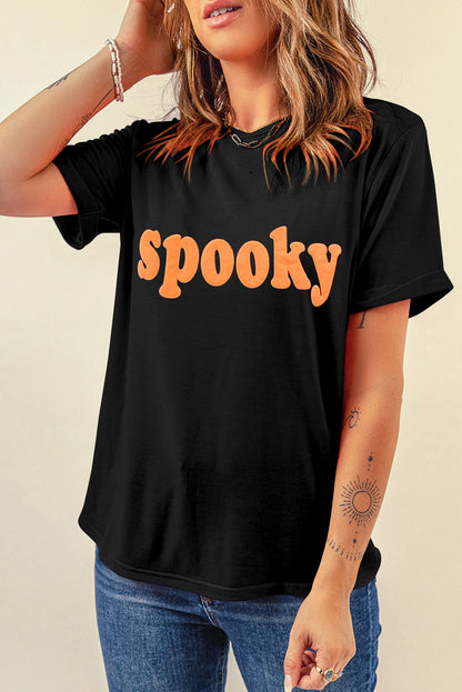 Spooky Round Neck T-Shirt