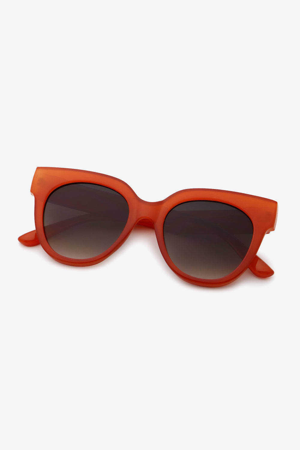 Orange UV400 Polycarbonate Round Sunglasses