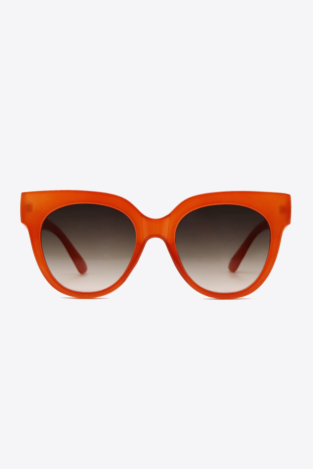 Orange UV400 Polycarbonate Round Sunglasses