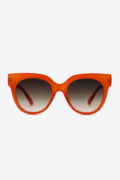 Orange Crushin UV400 Polycarbonate Round Sunglasses