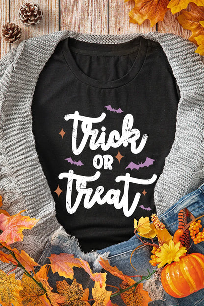 Trick or Treat Letter Graphic T-Shirt