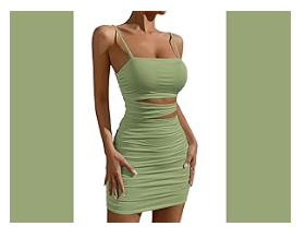 Sexy Hollow Out Strap Spaghetti Bodycon