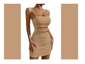 Sexy Hollow Out Strap Spaghetti Bodycon