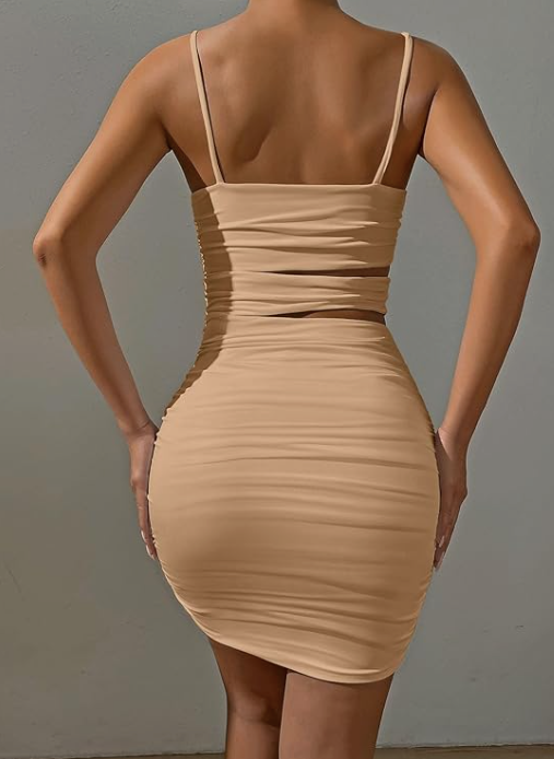 Sexy Hollow Out Strap Spaghetti Bodycon