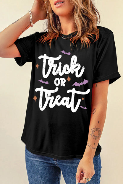 Trick or Treat Letter Graphic T-Shirt
