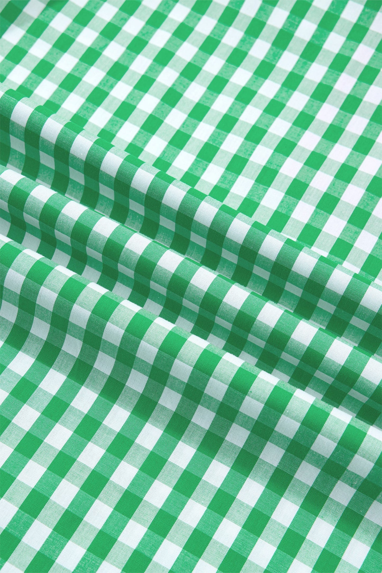 Gingham Colorblock Ruffle Sleeve Midi Dress