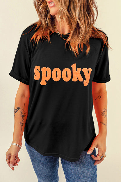 Spooky Round Neck T-Shirt