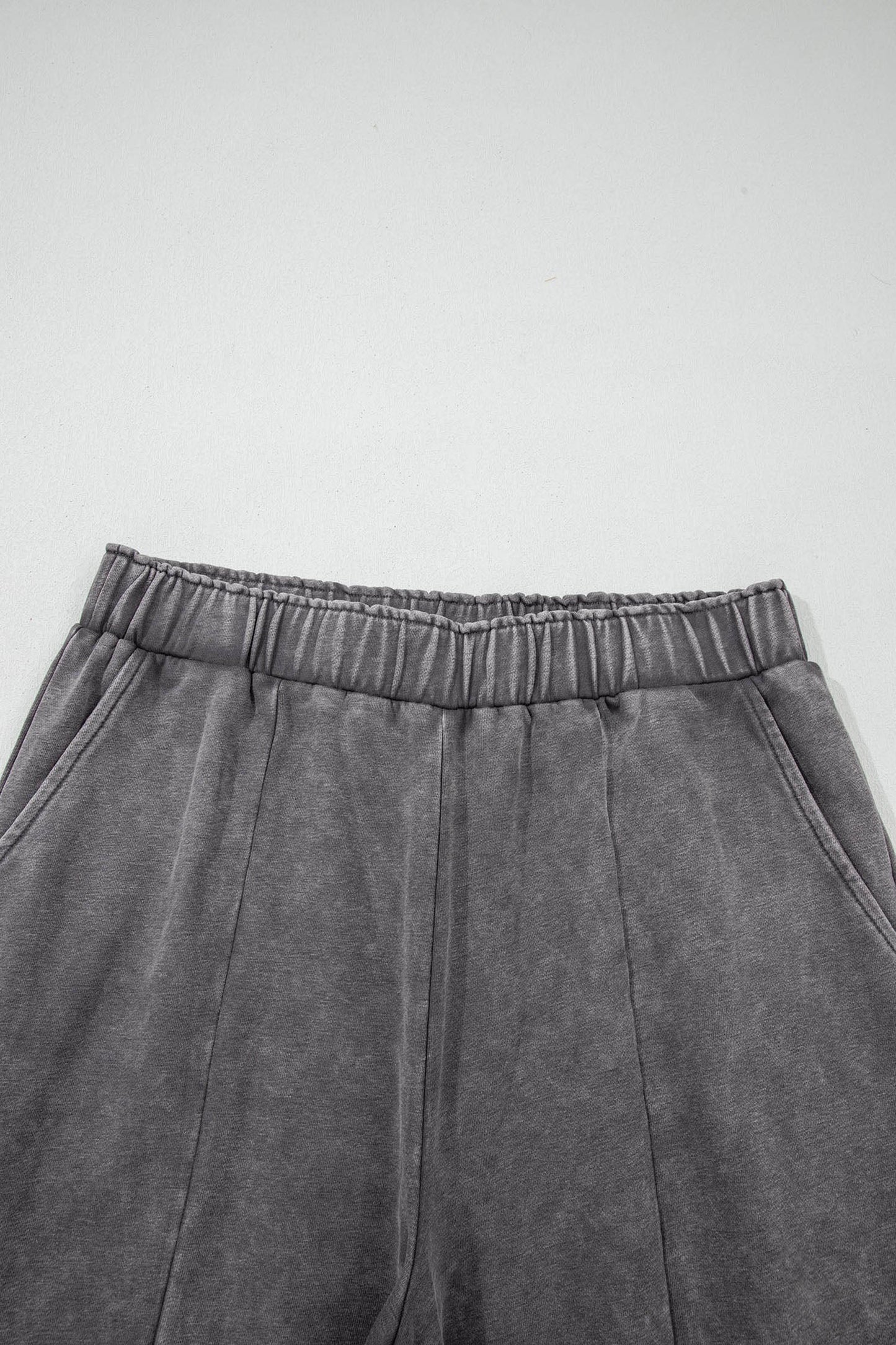 Leopard Patchwork Mineral Wash High Waist Pants