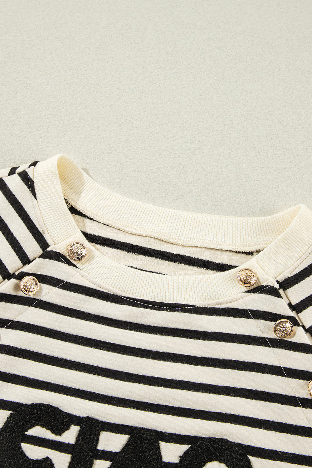 Ciao Striped Long Sleeve Sweatshirt