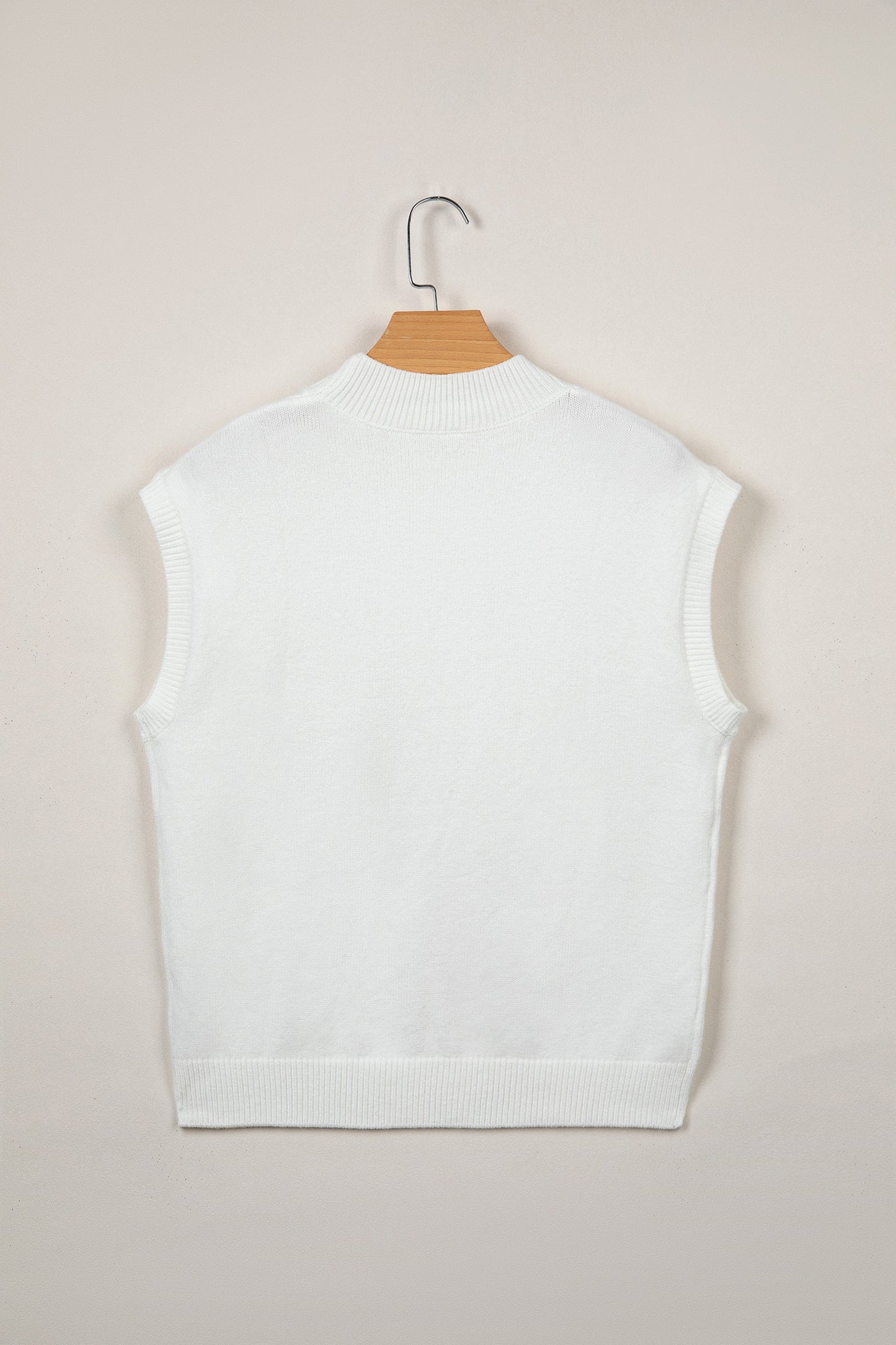 Western Horseshoe Mock Neck Short Sleeve Sweater