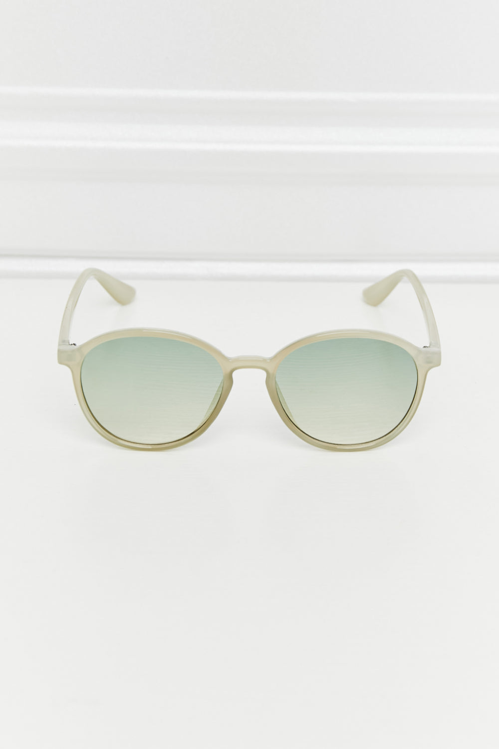 Full Rim Sea Green Polycarbonate Frame Sunglasses