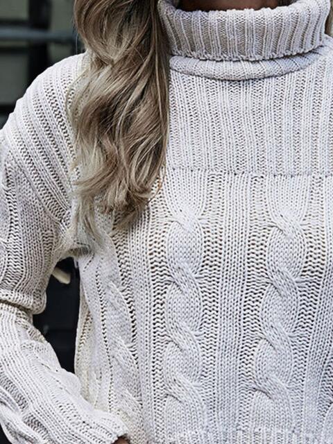 Karen's Cable-Knit Turtleneck Sweater