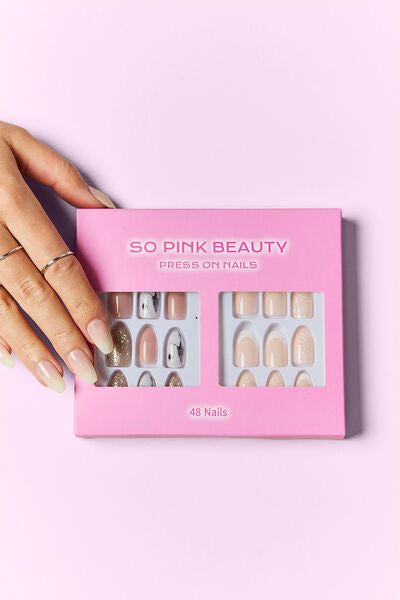 SO PINK BEAUTY Modern Press On Nails 2 Packs